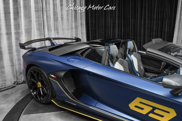 Used-2020-Lamborghini-Aventador-LP770-4-SVJ-63-Roadster-Extremely-RARE-Blu-Emera-163-Made-Collector-Quality-FULL-PPF