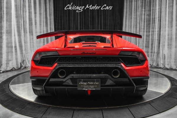Used 2018 Lamborghini Huracan LP640-4 Performante Coupe LOADED! Stunning Rosso Mars! FI EXHAUST! for sale Sold at Chicago Motor Cars in West Chicago IL 60185 4