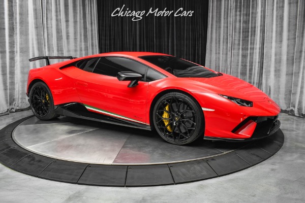 Used 2018 Lamborghini Huracan LP640-4 Performante Coupe LOADED! Stunning Rosso Mars! FI EXHAUST! for sale Sold at Chicago Motor Cars in West Chicago IL 60185 6