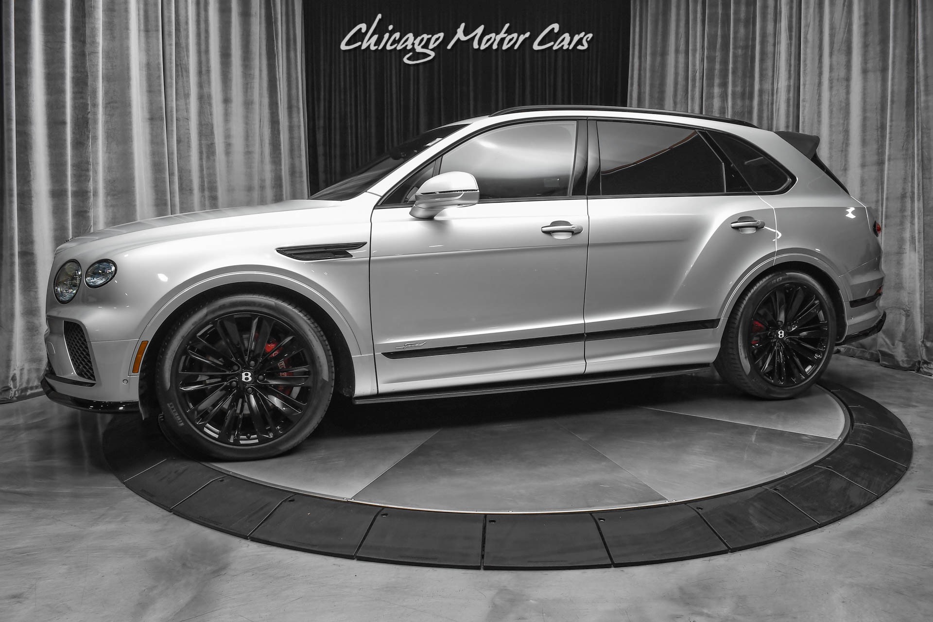 Used 2021 Bentley Bentayga Speed SUV Black Spec with Black Wheels LOADED Stunning Combination! for sale Sold at Chicago Motor Cars in West Chicago IL 60185 1