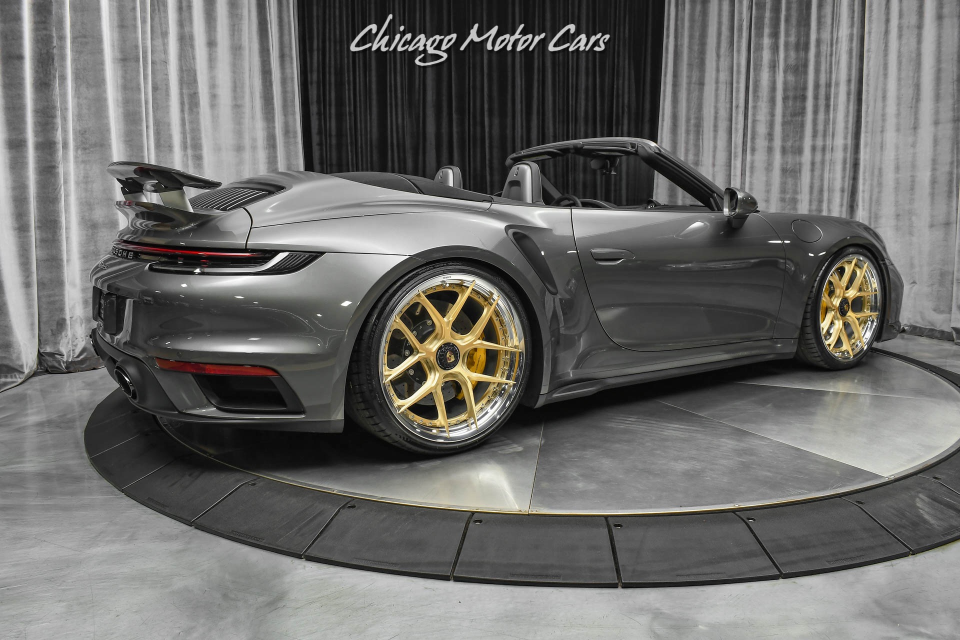 Used 2021 Porsche 911 Turbo S Cabriolet HRE 21/22 Gold Wheels