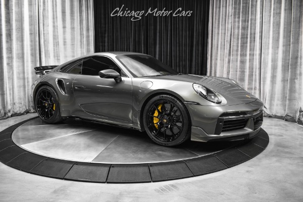 Used 2021 Porsche 911 Turbo S Coupe HUGE MSRP! Agate Grey! Exclusive Manufaktur Interior! LOADED for sale Sold at Chicago Motor Cars in West Chicago IL 60185 6