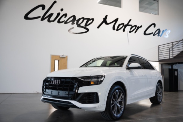 Used 2020 Audi Q8 3.0T quattro Premium SUV AWD White! Navigation! LOADED Perfect! for sale Sold at Chicago Motor Cars in West Chicago IL 60185 1