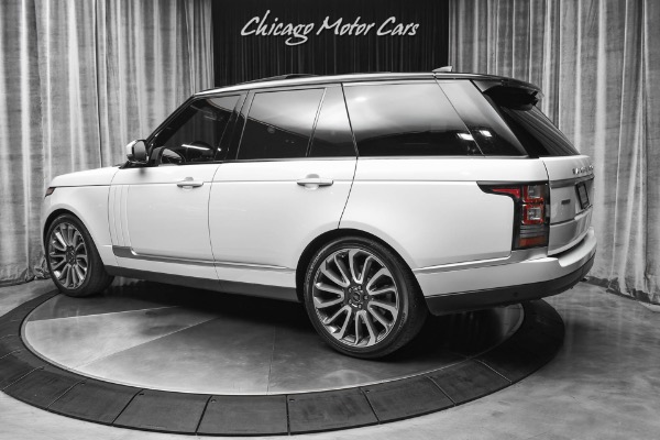 Used 2017 Land Rover Range Rover Autobiography SUV Yulong Pearl White/ Red Interior! Loaded! for sale Sold at Chicago Motor Cars in West Chicago IL 60185 3