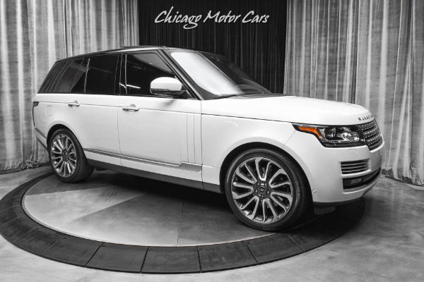 Used 2017 Land Rover Range Rover Autobiography SUV Yulong Pearl White/ Red Interior! Loaded! for sale Sold at Chicago Motor Cars in West Chicago IL 60185 6