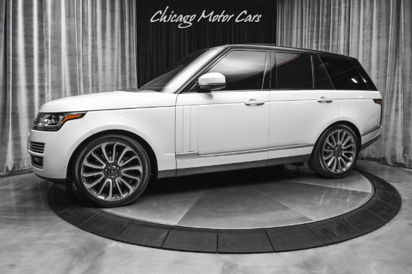 Used 2017 Land Rover Range Rover Autobiography SUV Yulong Pearl White/ Red Interior! Loaded! for sale Sold at Chicago Motor Cars in West Chicago IL 60185 1