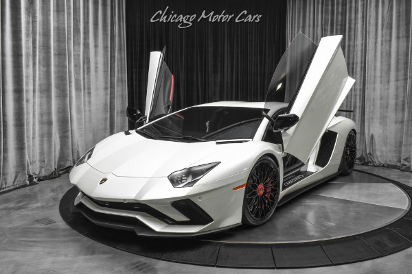 Used-2018-Lamborghini-Aventador-LP740-4-S-RARE-Balloon-White-Pearl-Effect-TONS-of-Carbon-FULL-PPF-LOADED