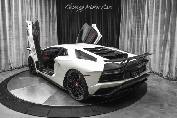 Used-2018-Lamborghini-Aventador-LP740-4-S-RARE-Balloon-White-Pearl-Effect-TONS-of-Carbon-FULL-PPF-LOADED