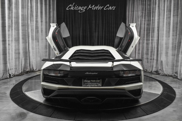 Used-2018-Lamborghini-Aventador-LP740-4-S-RARE-Balloon-White-Pearl-Effect-TONS-of-Carbon-FULL-PPF-LOADED