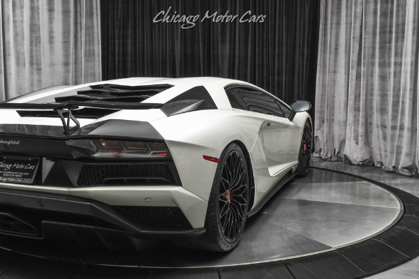 Used-2018-Lamborghini-Aventador-LP740-4-S-RARE-Balloon-White-Pearl-Effect-TONS-of-Carbon-FULL-PPF-LOADED