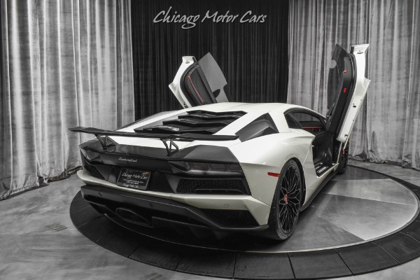 Used-2018-Lamborghini-Aventador-LP740-4-S-RARE-Balloon-White-Pearl-Effect-TONS-of-Carbon-FULL-PPF-LOADED