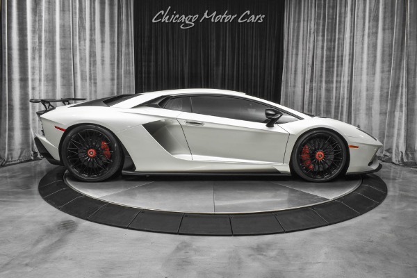 Used-2018-Lamborghini-Aventador-LP740-4-S-RARE-Balloon-White-Pearl-Effect-TONS-of-Carbon-FULL-PPF-LOADED