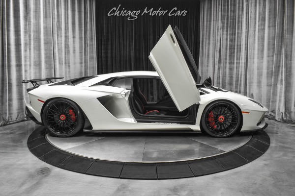 Used-2018-Lamborghini-Aventador-LP740-4-S-RARE-Balloon-White-Pearl-Effect-TONS-of-Carbon-FULL-PPF-LOADED