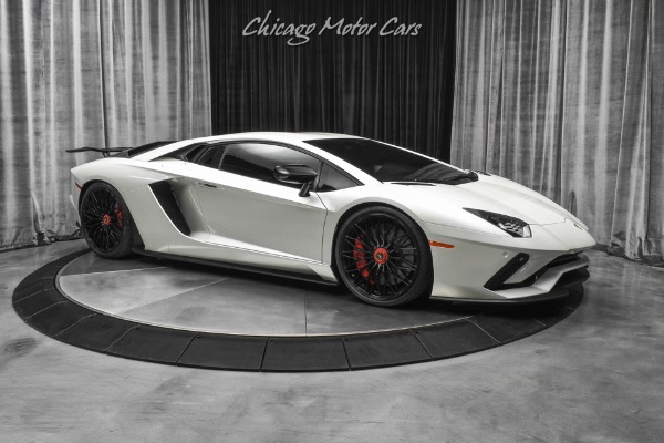 Used-2018-Lamborghini-Aventador-LP740-4-S-RARE-Balloon-White-Pearl-Effect-TONS-of-Carbon-FULL-PPF-LOADED