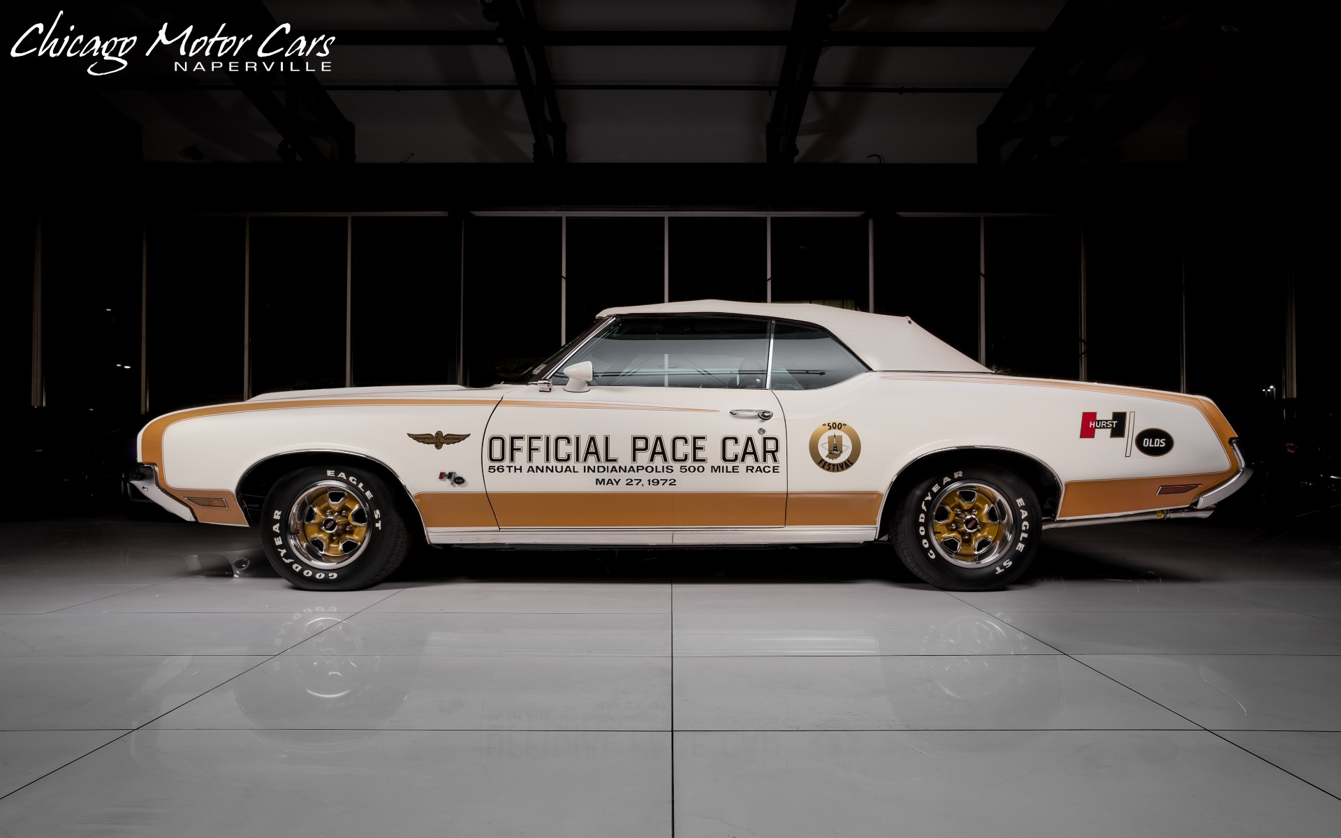 Used-1972-Oldsmobile-Convertible-HurstOlds-Car--11-of-54-Indy-500-Festival-Pace-Cars-MCACN-Gold-Winner
