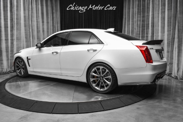Used 2016 Cadillac CTS-V Sedan Crystal White Tricoat! Carbon Fiber Pack! Luxury Pack! LOADED for sale Sold at Chicago Motor Cars in West Chicago IL 60185 3