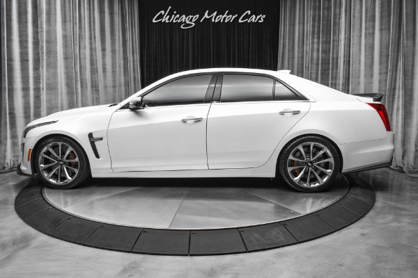 Used-2016-Cadillac-CTS-V-Sedan-Crystal-White-Tricoat-Carbon-Fiber-Pack-Luxury-Pack-LOADED