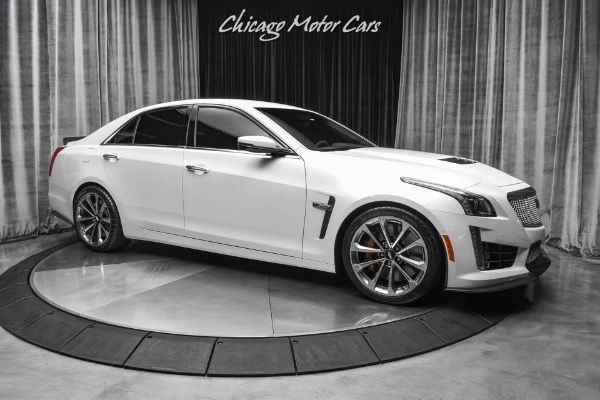 Used 2016 Cadillac CTS-V Sedan Crystal White Tricoat! Carbon Fiber Pack! Luxury Pack! LOADED for sale Sold at Chicago Motor Cars in West Chicago IL 60185 6