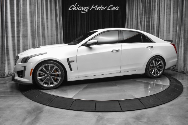 Used 2016 Cadillac CTS-V Sedan Crystal White Tricoat! Carbon Fiber Pack! Luxury Pack! LOADED for sale Sold at Chicago Motor Cars in West Chicago IL 60185 1