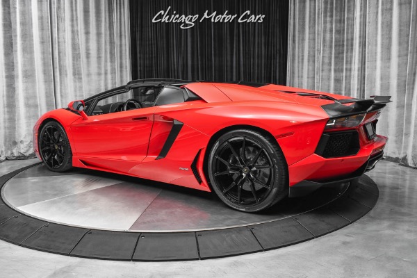 Used 2015 Lamborghini Aventador LP 700-4 Roadster Serviced New Tires Full PPF Red Diamond Stitching for sale Sold at Chicago Motor Cars in West Chicago IL 60185 3