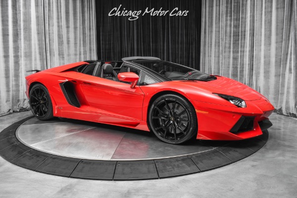 Used 2015 Lamborghini Aventador LP 700-4 Roadster Serviced New Tires Full PPF Red Diamond Stitching for sale Sold at Chicago Motor Cars in West Chicago IL 60185 6
