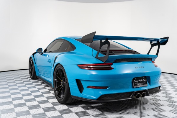 Used 2019 Porsche 911 GT3 RS Coupe Super RARE Miami Blue! Front Lift! LOW Miles! LOADED! for sale Sold at Chicago Motor Cars in West Chicago IL 60185 4