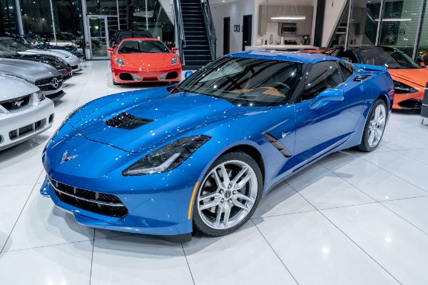 Used 2015 Chevrolet Corvette Stingray Z51 Coupe 3LT! Magnetic Ride Control! Laguna Blue! Low Miles! for sale Sold at Chicago Motor Cars in West Chicago IL 60185 2