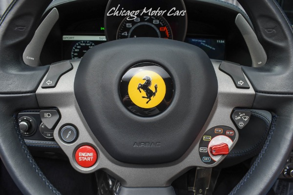 Used-2014-Ferrari-458-Spider-Convertible-Rare-Blu-Tour-De-France-Metallic-Incredible-Spec-ONLY-6k-Miles