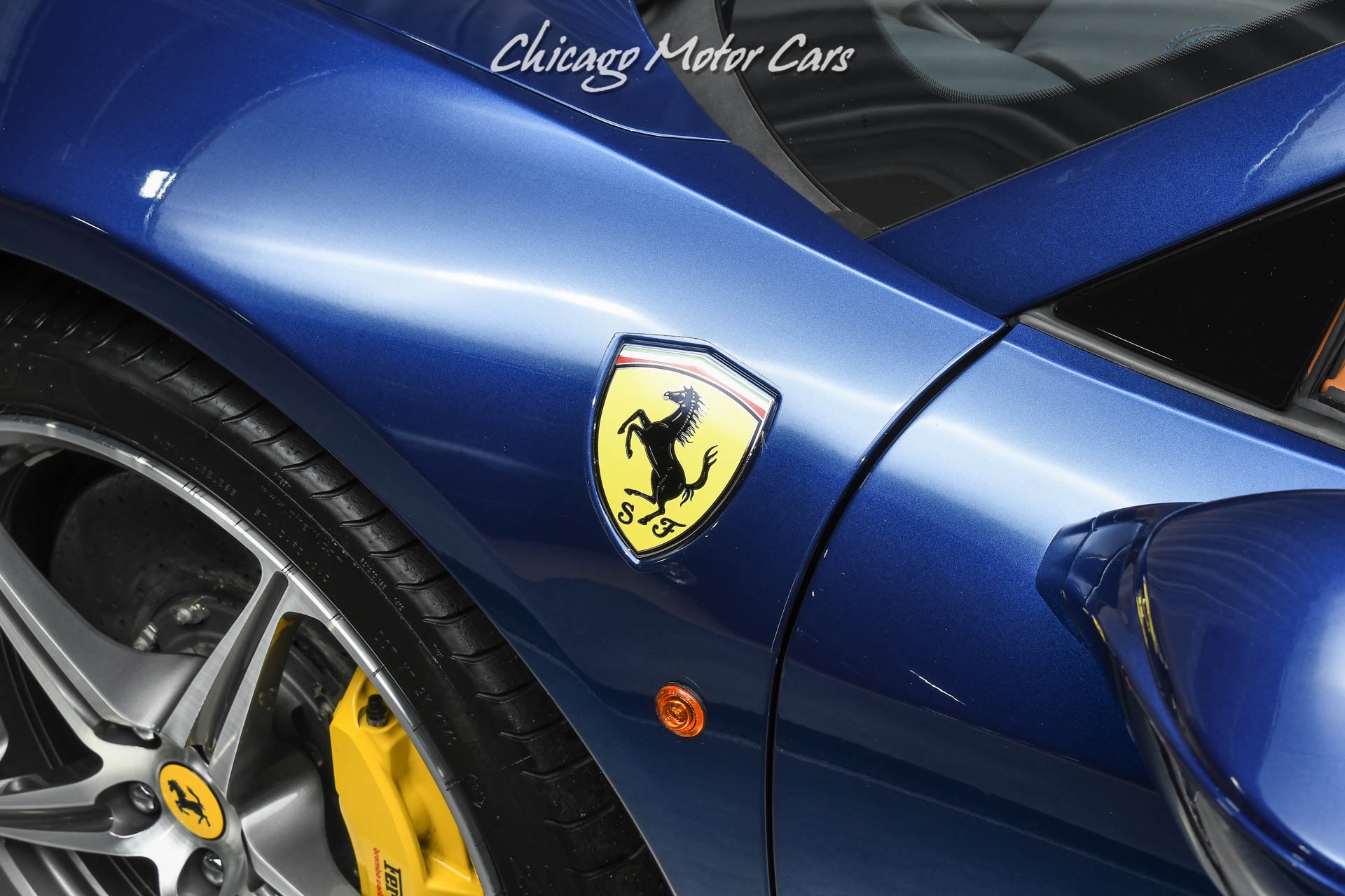 Used-2014-Ferrari-458-Spider-Convertible-Rare-Blu-Tour-De-France-Metallic-Incredible-Spec-ONLY-6k-Miles
