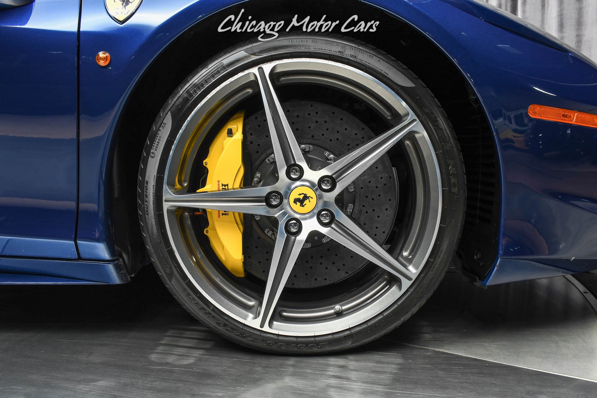 Used-2014-Ferrari-458-Spider-Convertible-Rare-Blu-Tour-De-France-Metallic-Incredible-Spec-ONLY-6k-Miles