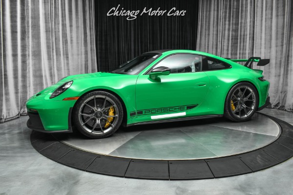 PORSCHE 911 992 GT3 RS 2022 DUNKELGRÜN 1:18 NOREV (Neuf avec emballage