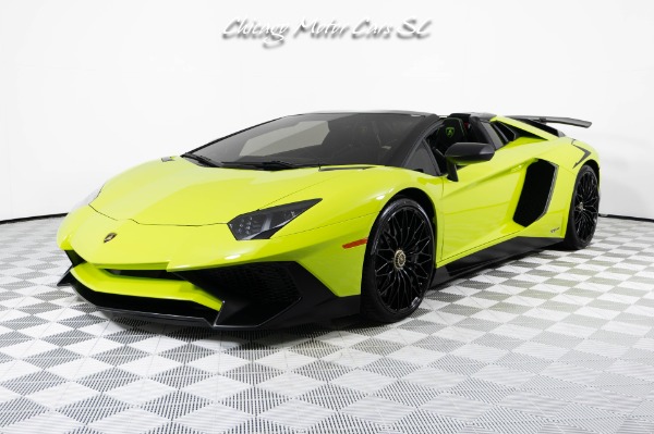 Used 2016 Lamborghini Aventador SV Roadster LP750-4 RARE Verde Scandal Full PPF LOADED Carbon Fiber for sale $1,049,800 at Chicago Motor Cars in West Chicago IL 60185 2