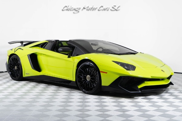 Used 2016 Lamborghini Aventador SV Roadster LP750-4 RARE Verde Scandal Full PPF LOADED Carbon Fiber for sale $1,049,800 at Chicago Motor Cars in West Chicago IL 60185 4