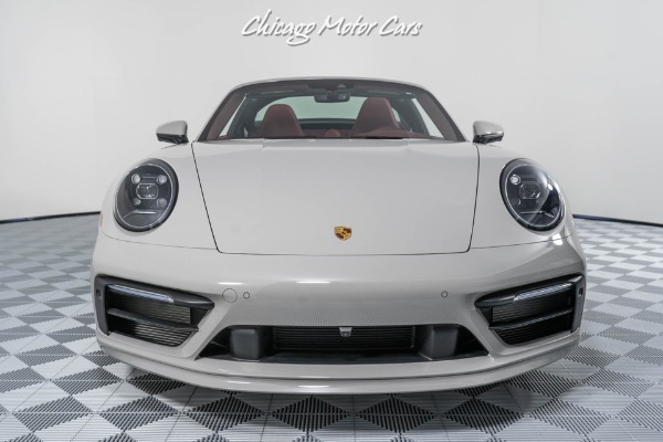 Used-2022-Porsche-911-Targa-4S-Convertible-Chalk-7-Speed-Manual-ONLY-14-Miles-LOADED