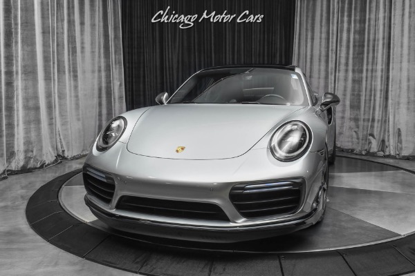 Used-2019-Porsche-911-Turbo-S-Coupe-GT-Silver-Metallic-Carbon-Fiber-Wheels-LOW-Miles-LOADED