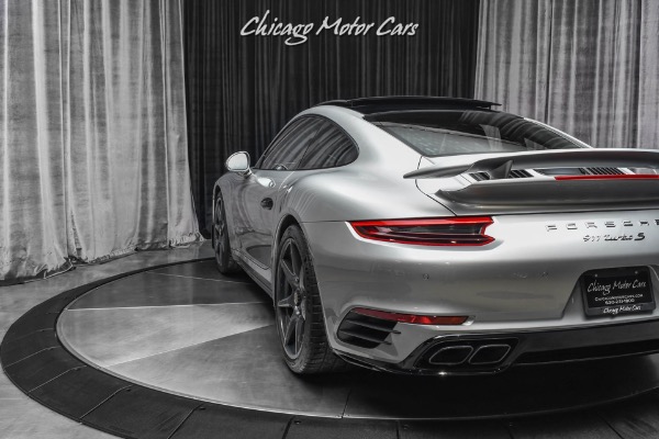 Used-2019-Porsche-911-Turbo-S-Coupe-GT-Silver-Metallic-Carbon-Fiber-Wheels-LOW-Miles-LOADED