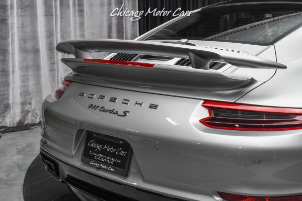 Used-2019-Porsche-911-Turbo-S-Coupe-GT-Silver-Metallic-Carbon-Fiber-Wheels-LOW-Miles-LOADED