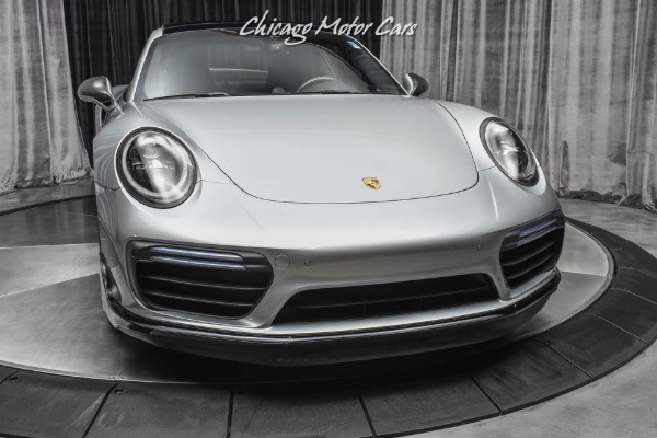 Used-2019-Porsche-911-Turbo-S-Coupe-GT-Silver-Metallic-Carbon-Fiber-Wheels-LOW-Miles-LOADED