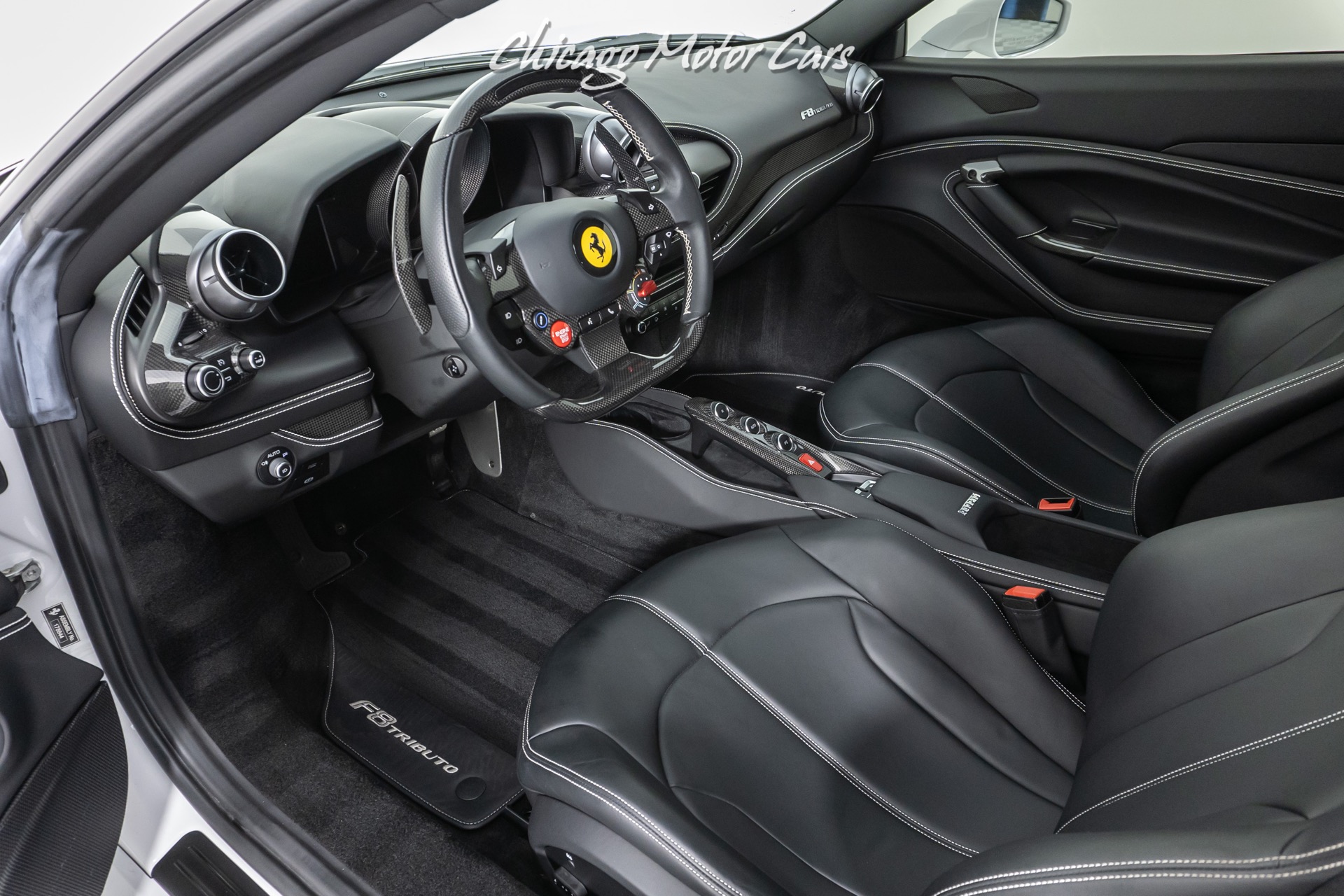 Used-2020-Ferrari-F8-Tributo-Coupe-Bianco-Cervino-NOVITEC-SPORT-SPRINGS-TWO-TONE-BODY-ONLY-5K-Miles