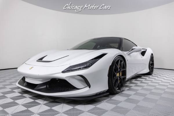Used 2020 Ferrari F8 Tributo Coupe Bianco Cervino! NOVITEC SPORT SPRINGS! TWO TONE BODY! ONLY 5K Miles! for sale Sold at Chicago Motor Cars in West Chicago IL 60185 5
