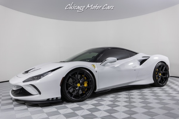Used 2020 Ferrari F8 Tributo Coupe Bianco Cervino! NOVITEC SPORT SPRINGS! TWO TONE BODY! ONLY 5K Miles! for sale Sold at Chicago Motor Cars in West Chicago IL 60185 1