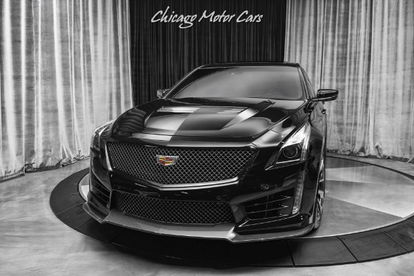 Used 2016 Cadillac CTS-V Sedan Carbon Fiber Pack RECARO Luxury Pack ULTRAVIEW PANO ROOF for sale Sold at Chicago Motor Cars in West Chicago IL 60185 2