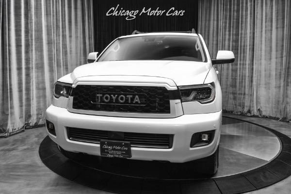 Used 2022 Toyota Sequoia TRD Pro SUV Wind Chill Pearl! TRD Pro Package! 5.7L V8! ONLY 200 Miles! for sale Sold at Chicago Motor Cars in West Chicago IL 60185 2