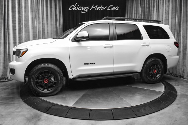 Used 2022 Toyota Sequoia TRD Pro SUV Wind Chill Pearl! TRD Pro Package! 5.7L V8! ONLY 200 Miles! for sale Sold at Chicago Motor Cars in West Chicago IL 60185 1