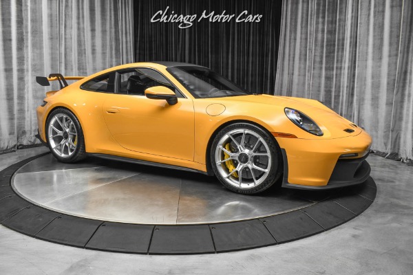 Used-2022-Porsche-911-GT3-RARE-PTS-Bahama-Yellow-Carbon-Bucket-Seats-ONLY-22-Miles-LOADED
