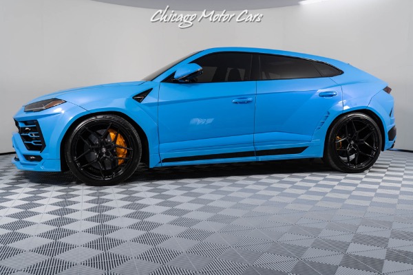 Used 2021 Lamborghini Urus Only 6K Miles! Novitec Widebody! Anrky Wheels 1/1 Blu Cepheus! for sale Sold at Chicago Motor Cars in West Chicago IL 60185 2