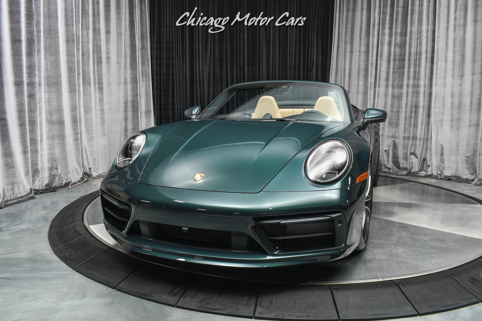 Used-2021-Porsche-911-Carrera-4S-Convertible-Paint-to-Sample-Forest-Green-ONLY-1k-Miles-LOADED