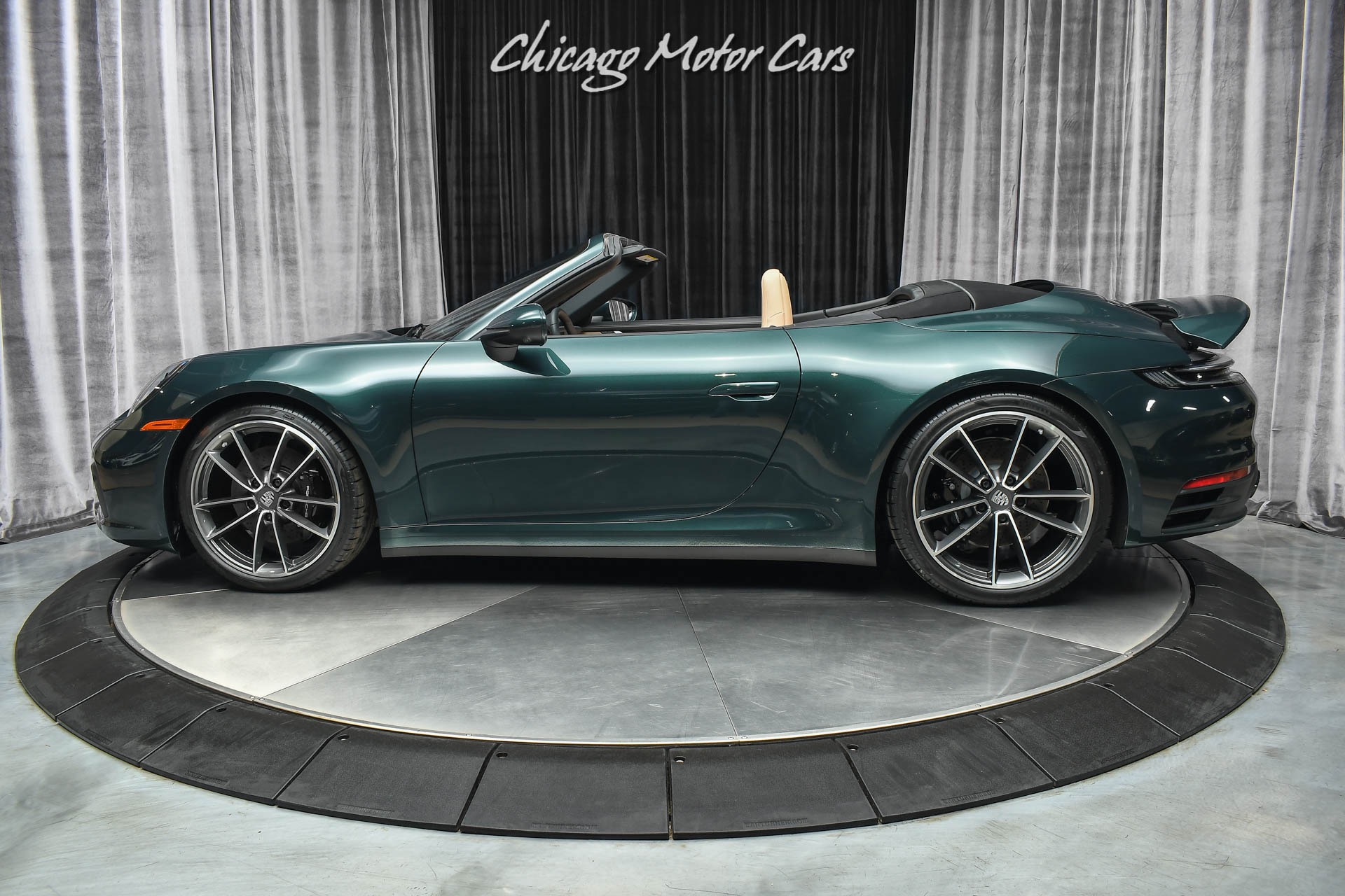 Used-2021-Porsche-911-Carrera-4S-Convertible-Paint-to-Sample-Forest-Green-ONLY-1k-Miles-LOADED