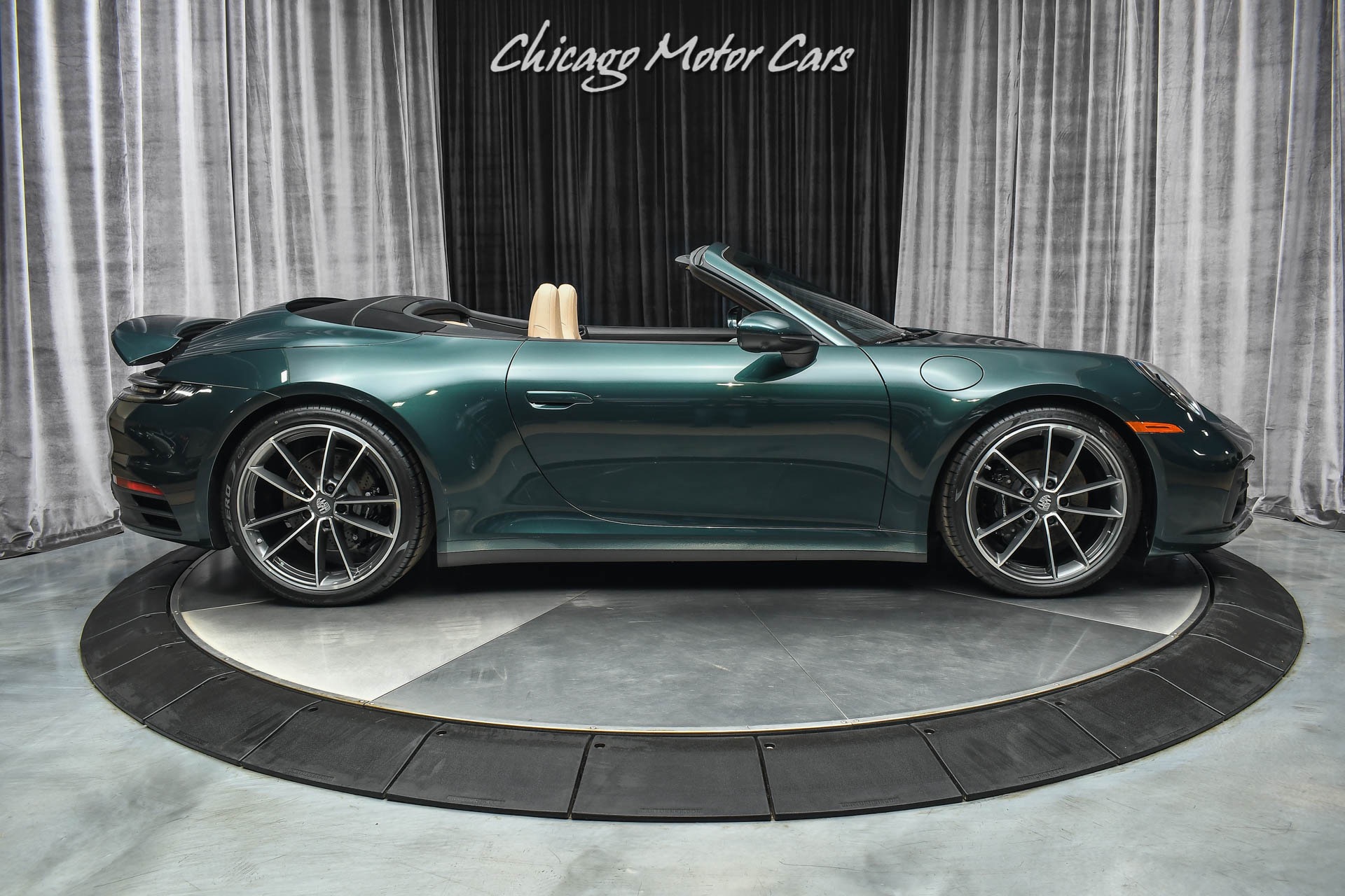 Used-2021-Porsche-911-Carrera-4S-Convertible-Paint-to-Sample-Forest-Green-ONLY-1k-Miles-LOADED