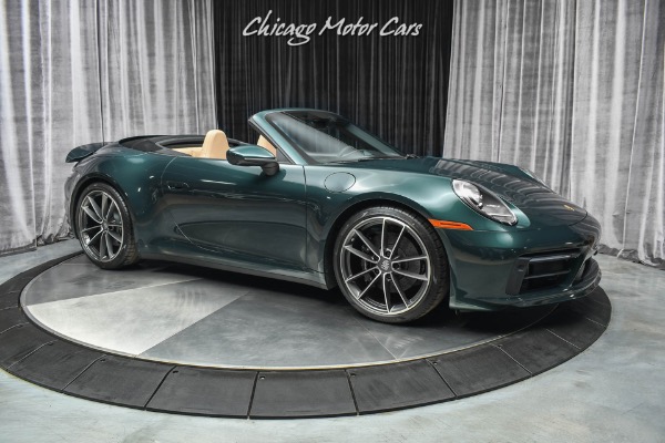 Used 2021 Porsche 911 Carrera 4S Convertible Paint to Sample Forest Green! ONLY 1k Miles! LOADED for sale Sold at Chicago Motor Cars in West Chicago IL 60185 6